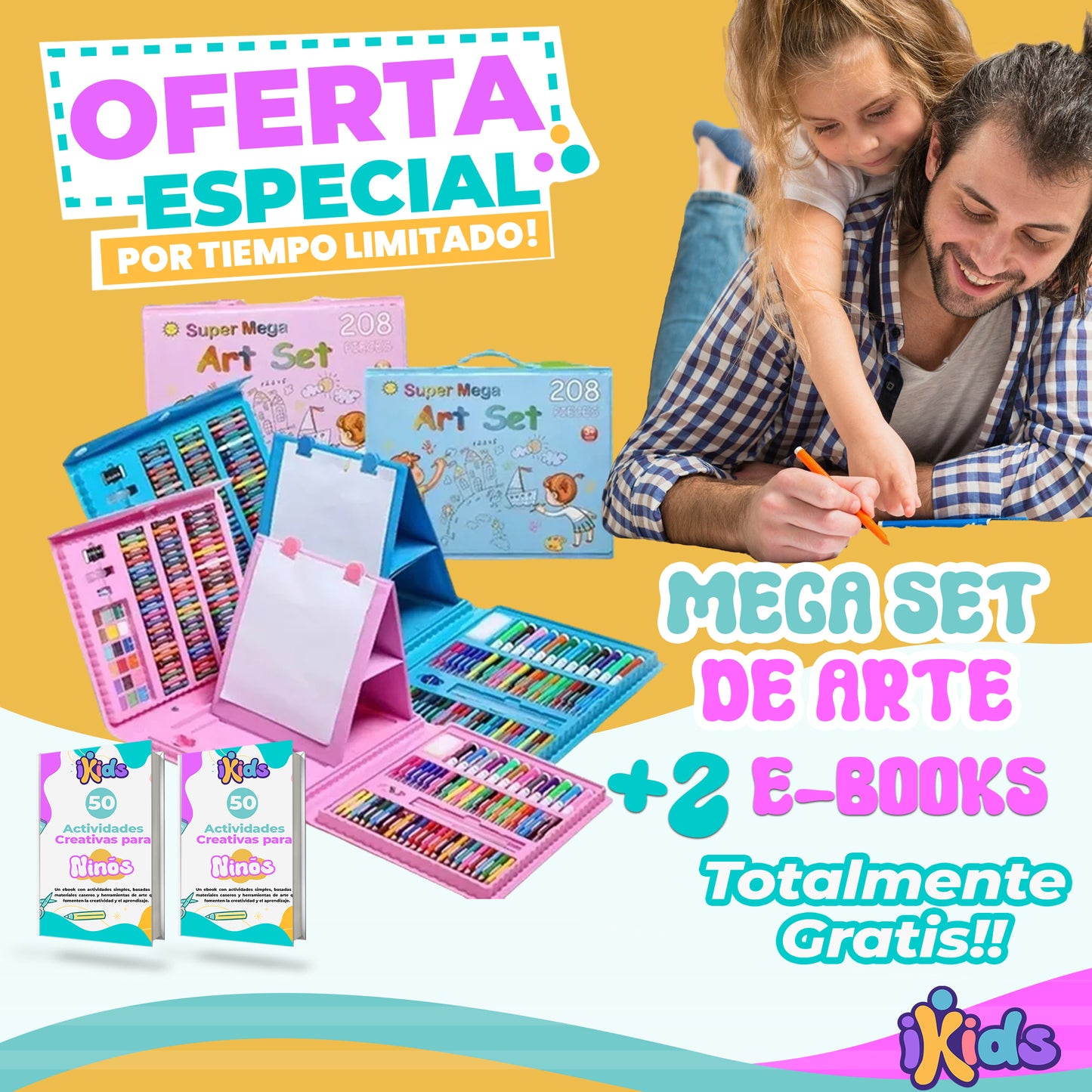 Art set de 208 piezas