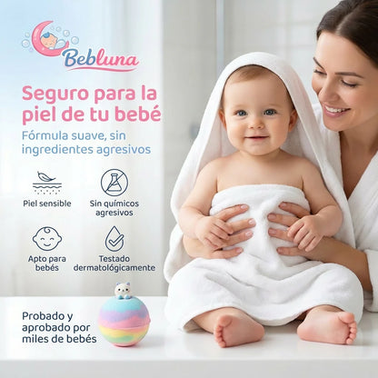Bombas de baño para niños con juguetes en su interior