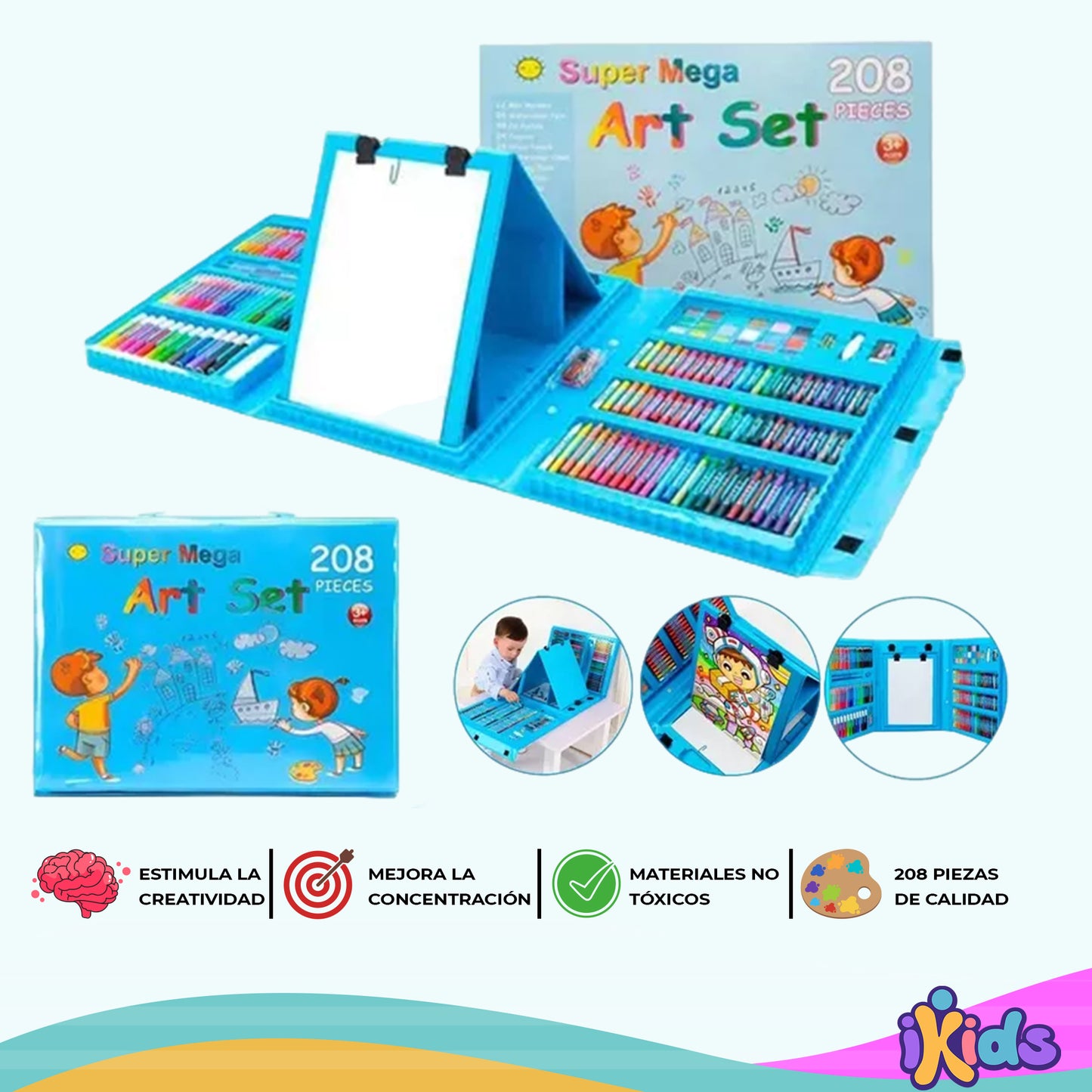 Art set de 208 piezas